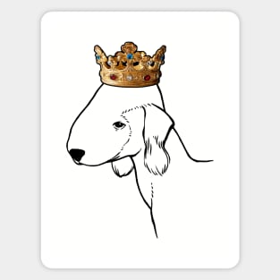 Bedlington Terrier Dog King Queen Wearing Crown Magnet